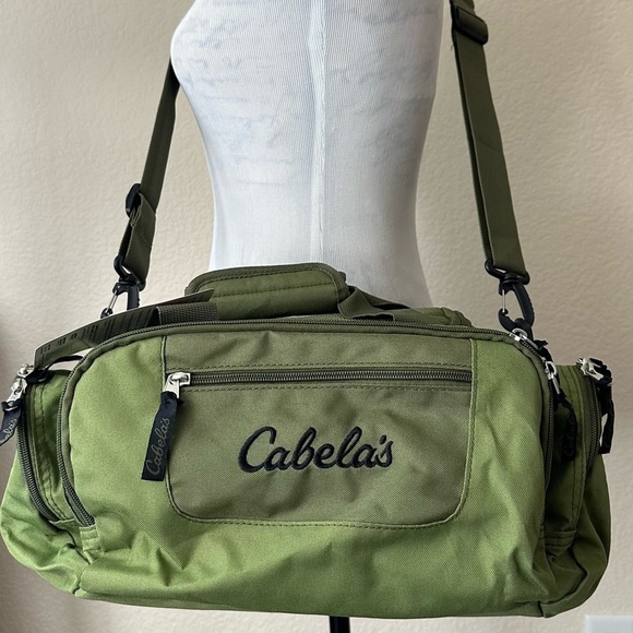 Cabelas Catch All Gear Bag Weather Resistant Green Pocket Hunting Brand New